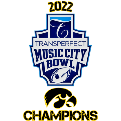 iowa 2022 music city bowl champions apparel, iowa music city bowl champions gear, 2021 purdue music city bowl champions apparel