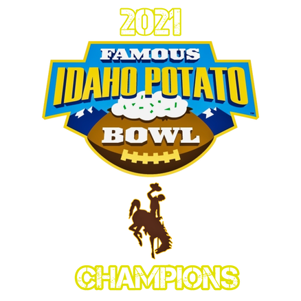 wyoming 2021 idaho potato bowl champions apparel, 2021 wyoming idaho potato bowl champions apparel