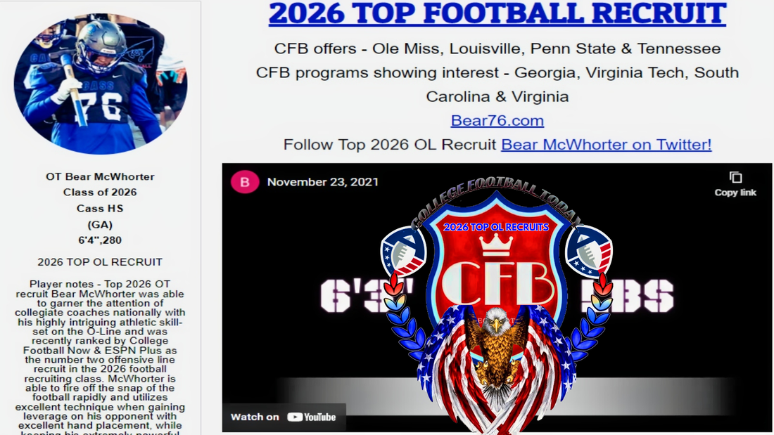 2026 top offensive line recruits, 2026 top ol recruits, top 2026 ol recruits, 2026 football offers, 2026 top ol recruit rankings, 2026 football recruiting 